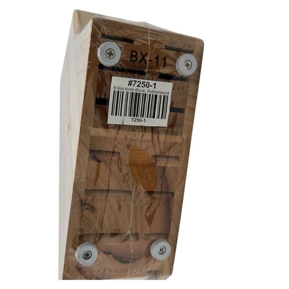 Wüsthof 9-Slot Knife Block – Rubberwood (New in Packaging) BX-11 / #7250-1 Wood - Picture 3 of 8